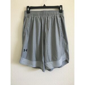 Under Armour Men's Gray Loose Fit Athletic Training Shorts Mesh Size Small
